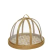 Cloche pour aliments en bambou naturel taille S - Ø 20 x H 15 cm