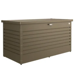 Coffre de jardin 160 en acier galvanisé coloris bronze métallique Biohort - 160 x 79 x 83 cm