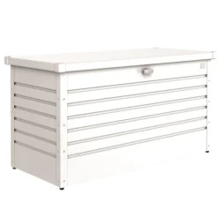 Coffre de jardin 130 en acier galvanisé coloris blanc Biohort - 134 x 62 x 71 cm