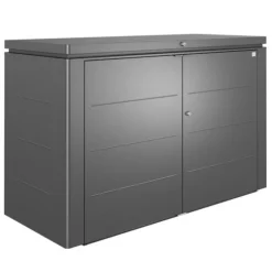 Coffre highboard gris foncé 200x84x127 cm