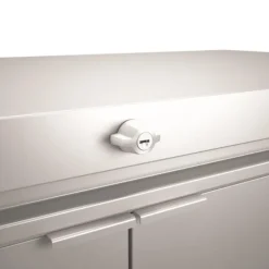 Coffre highboard gris foncé 200x84x127 cm