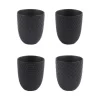 Coffret 4 gobelets porcelaine café Ø7,20xH8 cm
