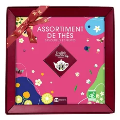 Coffret assortiment de thés 4 mélanges bio English tea - 32 sachets