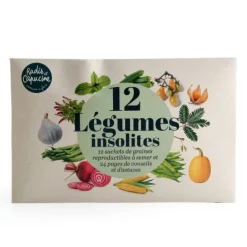 Coffret de 12 sachets de graines légumes insolites à semer Radis & Capucine