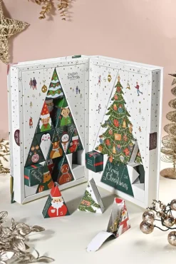Coffret de thé Calendrier de l'Avent Sapin de Noël Englishtea