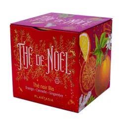 Coffret de thé de Noël cube orange cannelle Plantasia - 48 g