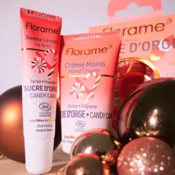 Coffret duo parfumé sucre d'orge coloris rouge Cosmos Organic