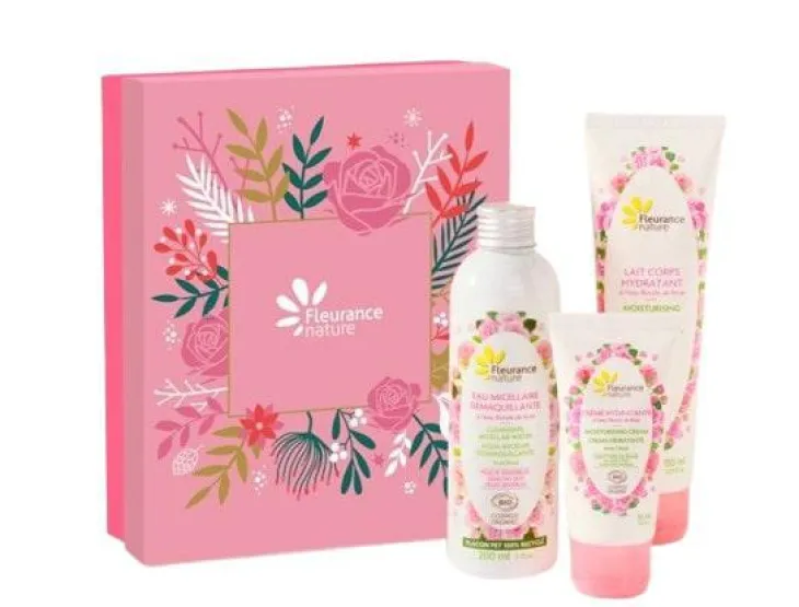 Coffret rose délicate Cosmos Organic Fleurance nature - 400 ml