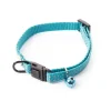 Collier chat réglable turquoise 20/30x1 cm
