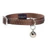 Collier chat Safe marron 10 mm