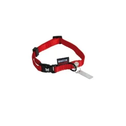 Collier chien réglable 10mm / 25-35cm rouge