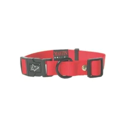 Collier chien réglable 25mm / 45-65cm rouge