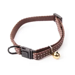 Collier en nylon pour chat Flash marron