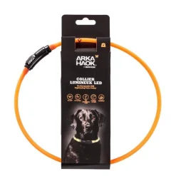 Collier en tube LED orange 1x70 cm