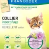 Collier insectifuge pour chaton coloris blanc Francodex - Ø 35 cm
