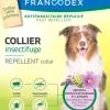 Collier insectifuge pour grand chien de plus de 20 kg coloris blanc Francodex - Ø 72 cm