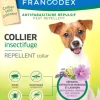 Collier insectifuge pour chiot et petit chien coloris blanc Francodex - Ø 35 cm