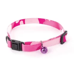 Collier pour chat Camouflage rose