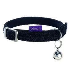 Collier pour chat Disco noir - taille XS