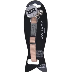 Collier pour chat en nylon coloris beige Wouapy Basic Line - Taille unique