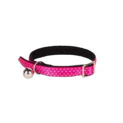 Collier pour chat en velours coloris rose style pois Wouapy - Taille unique