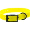 Collier pour chien en polyuréthane coloris jaune boucle double Canihunt Xtreme - 1,9 x 0,25 x 45 cm
