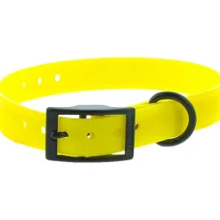 Collier pour chien en polyuréthane coloris jaune boucle double Canihunt Xtreme - 1,9 x 0,25 x 45 cm