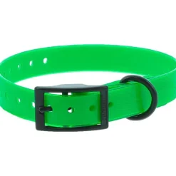 Collier pour chien en polyuréthane coloris vert boucle double Canihunt Xtreme - 1,9 x 0,25 x 45 cm