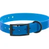 Collier pour chien en polyuréthane coloris bleu boucle double Canihunt Xtreme - 1,9 x 0,25 x 45 cm