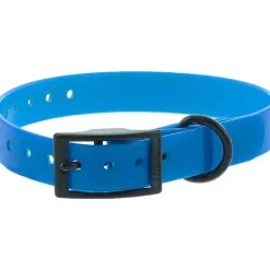 Collier pour chien en polyuréthane coloris bleu boucle double Canihunt Xtreme - 1,9 x 0,25 x 45 cm