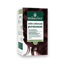 Coloration permanente pour cheveux châtain clair acajou 5M aux extraits végétaux biologiques vegan Herbatint - 170 ml