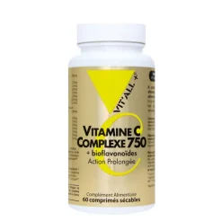 Complexe 750 de vitamine C et bioflavonoïdes en boite de 60 comprimés