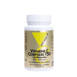 Complexe 750 de vitamine C et bioflavonoïdes en boite de 30 comprimés