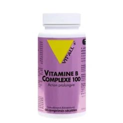 Complexe de vitamine B à action prolongée en boite de 60 comprimés