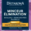 Complément alimentaire bouleau, reine des prés, piloselle CIP bio Dietaroma minceur élimination - 20 ampoules x 10 ml