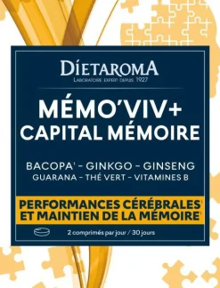 Complément alimentaire capital cérébral Memovive+ Dietaroma - 60 comprimés