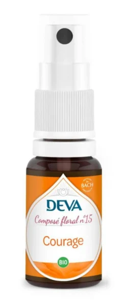 Complément alimentaire composé floral courage bio Deva - spray 15 ml