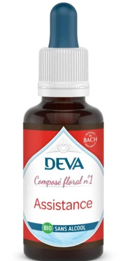 Complément alimentaire composé floral assistance bio sans alcool Deva - 30 ml