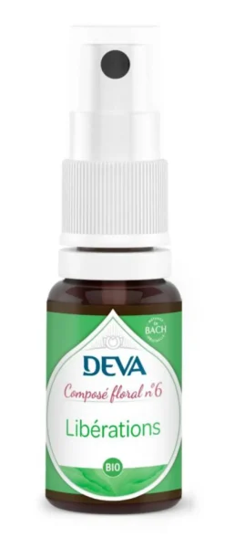 Complément alimentaire composé floral libérations bio Deva - spray 15 ml