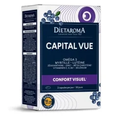 Complément alimentaire confort visuel Dietaroma Capital Vue bio – 60 capsules