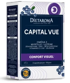 Complément alimentaire confort visuel Dietaroma Capital Vue bio – 60 capsules
