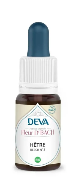 Complément alimentaire fleur de Bach hêtre bio Deva - 15 ml
