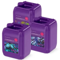 Composants aquariophiles 1+, 2+, 3+ bio AQUAFOREST - lot de 3 x 5L