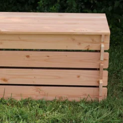 Composteur basic en bois Mon Petit Potager 120 x 90 cm - 165 L