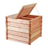 Composteur basic simple en bois Mon Petit Potager 90 x 90 cm - 438 L