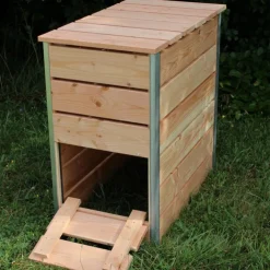 Composteur steel en bois Mon Petit Potager 80 x 45 cm - 246 L