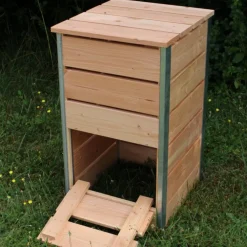 Composteur steel en bois Mon Petit Potager 50 x 45 cm - 148 L