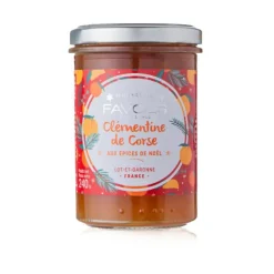 Confiture à la clémentine de Corse aux épices de Noël Favols - 240 g