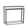 Console en aluminium noir irisé Taille 1 - 90 x 25 x 75 cm