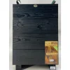 Contenant carré coloris noir en bois certifié FSC® - 36 x 36 x 52,5 cm